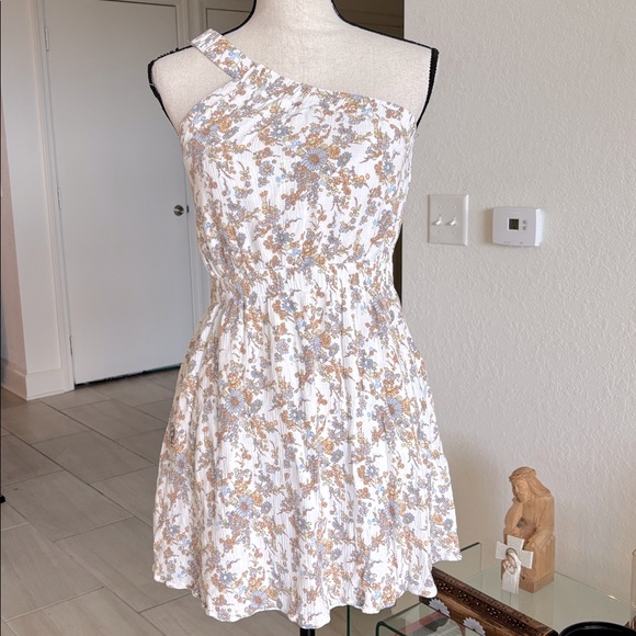 Abercrombie & Fitch One-Shoulder Floral Dress size M - Picture 1 of 8